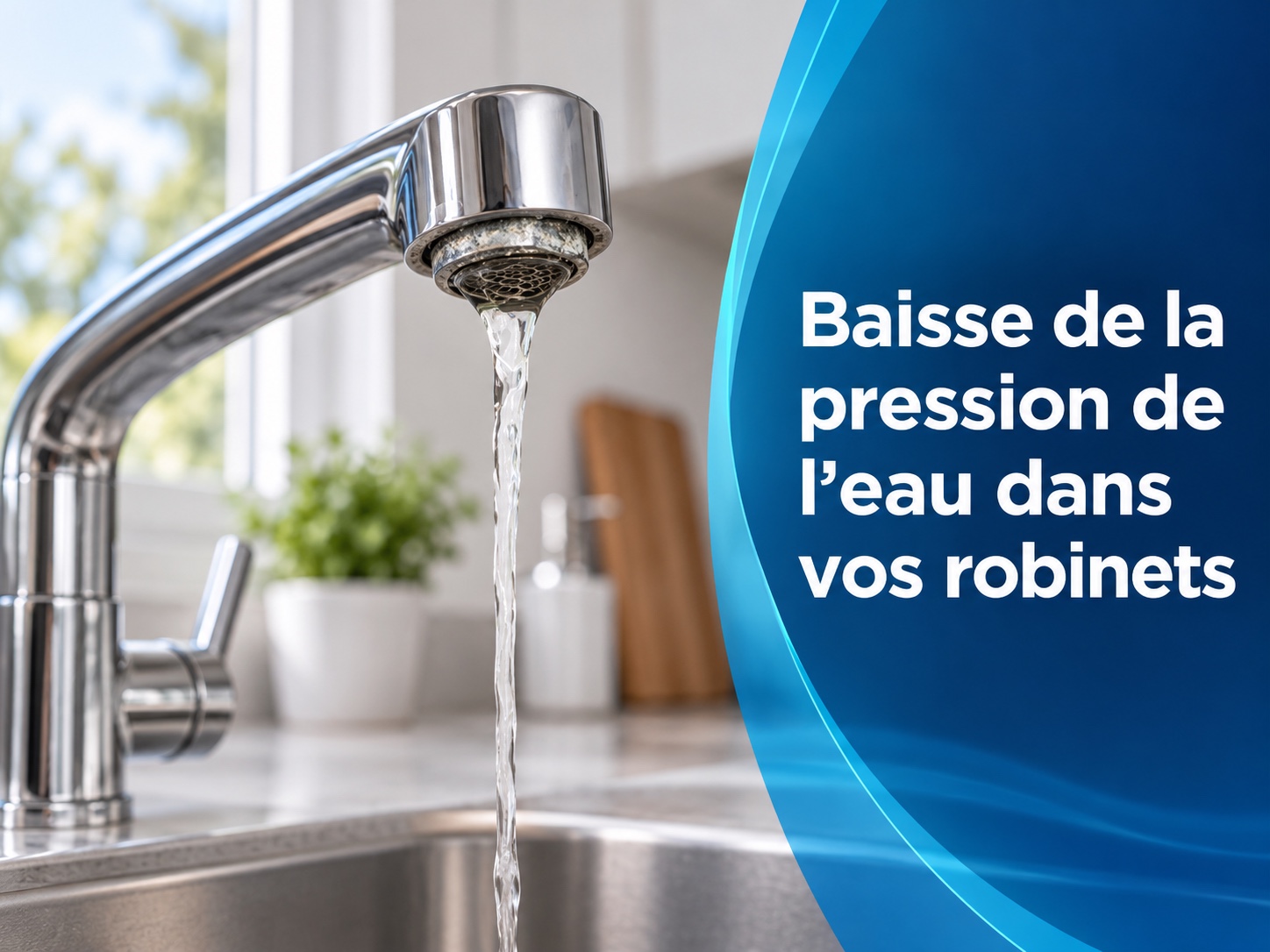 Baisse de la pression de l’eau dans les robinets